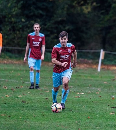 Matt playing football