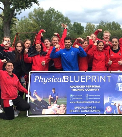 Matt with netball team
